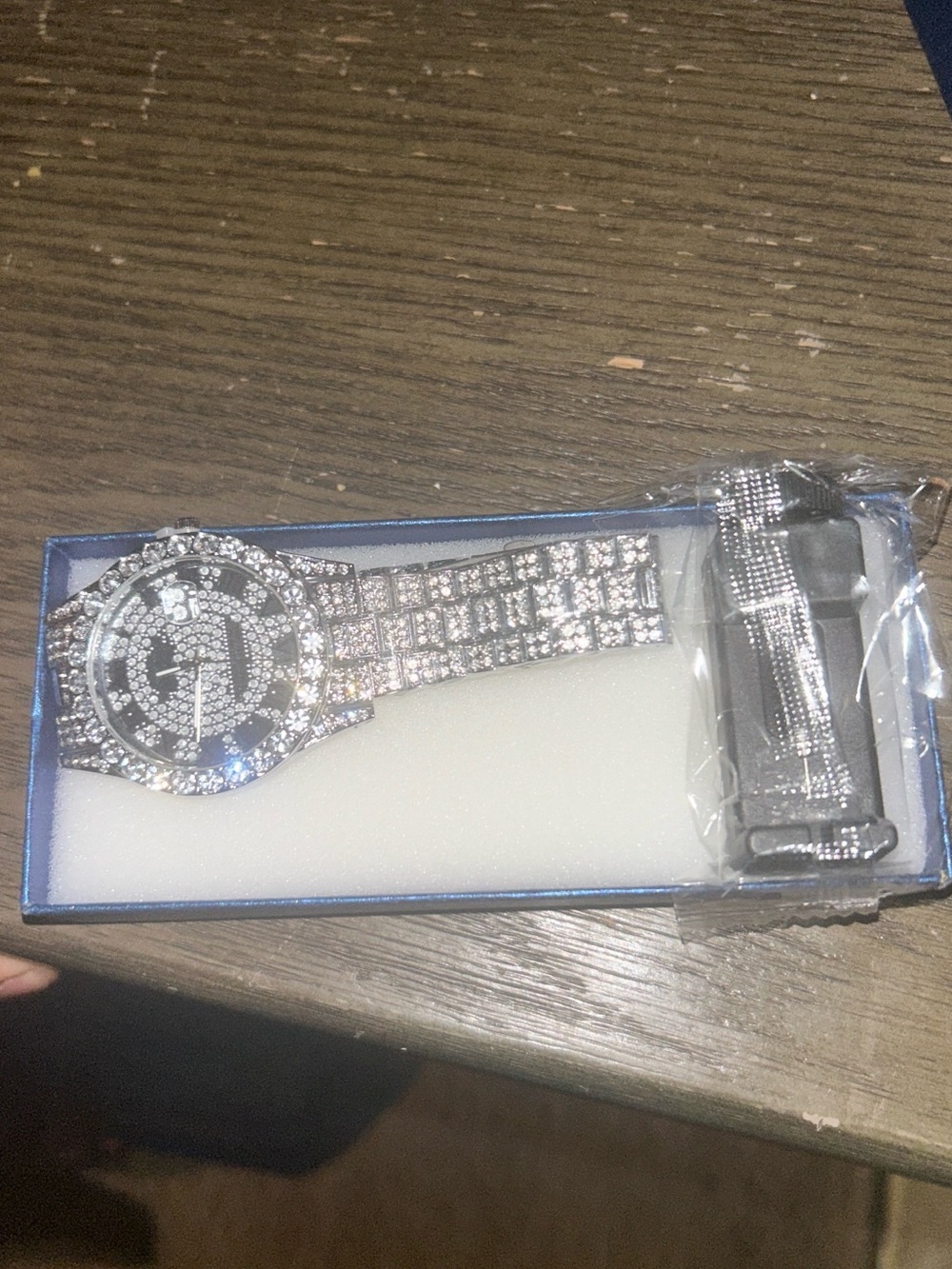 Coach Silver Crystal-Embellished Bracelet Watch Accessory